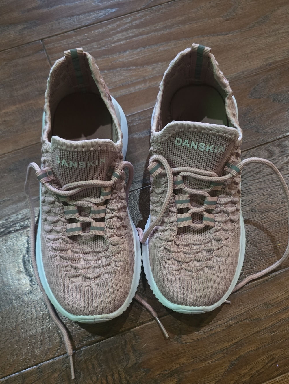 Danskin Kids Blush Pink Knit Sneakers